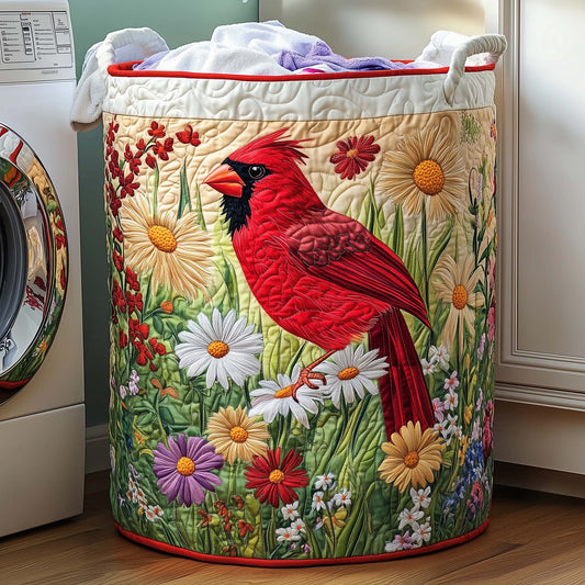 Blossom Cardinal Quilted Laundry Basket GFTOQA1272