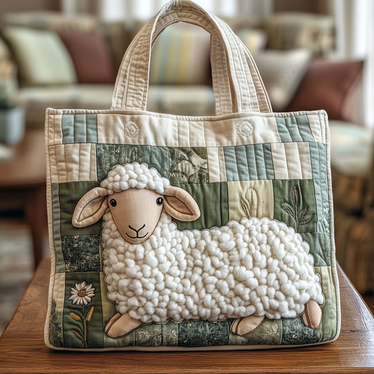 Gentle Sheep Quilted Tote Bag GFTOQA1280