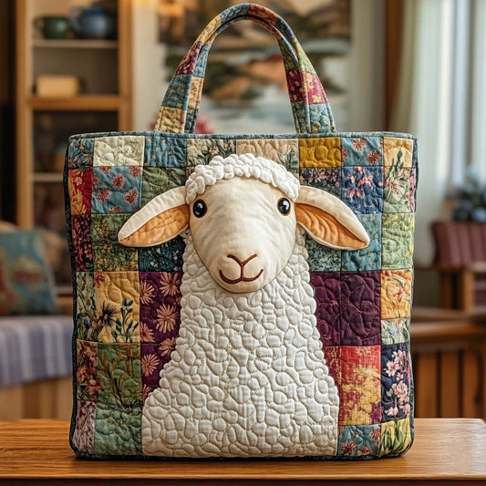 Patch Sheep Quilted Tote Bag GFTOQA1284