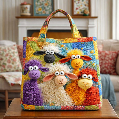Funky Sheep Quilted Tote Bag GFTOQA1285