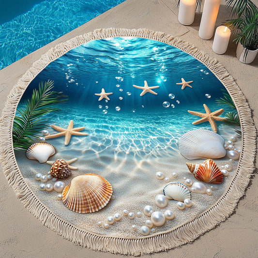 Starfish Treasure Round Beach Towel GFTOQA1372