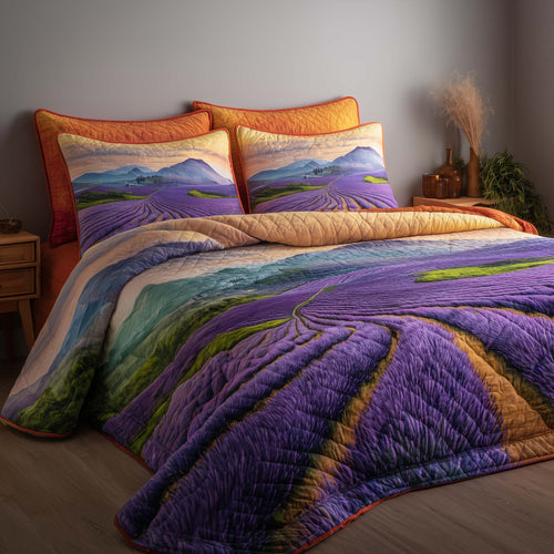 Lavender Rust Trail Duvet Cover Set GFTOQA139