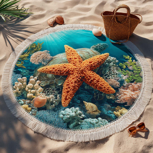 Ocean Star Round Beach Towel GFTOQA1429