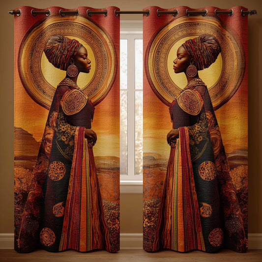 Tribal Grace Quilted Curtains GFTOQA1462