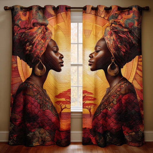 Sunrise Soul Quilted Curtains GFTOQA1463