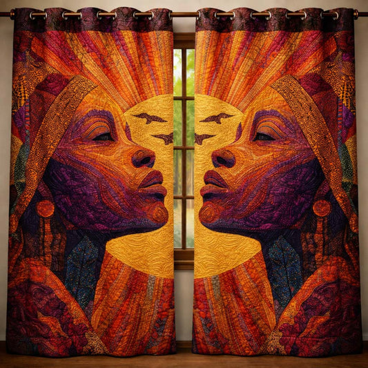 Sun Goddess Quilted Curtains GFTOQA1464
