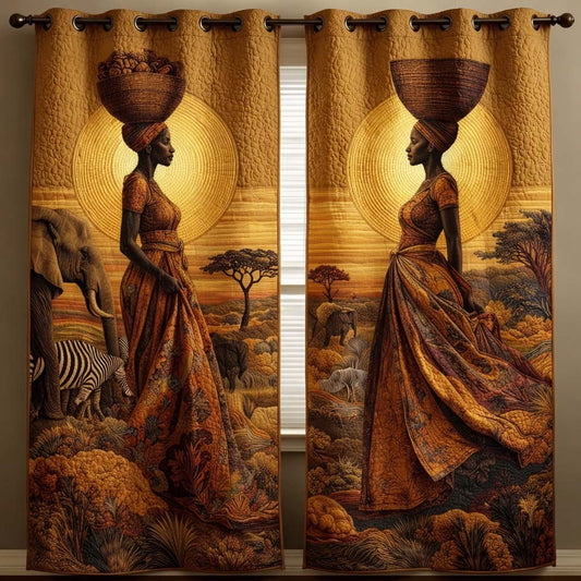 Africa Soul Quilted Curtains GFTOQA1465