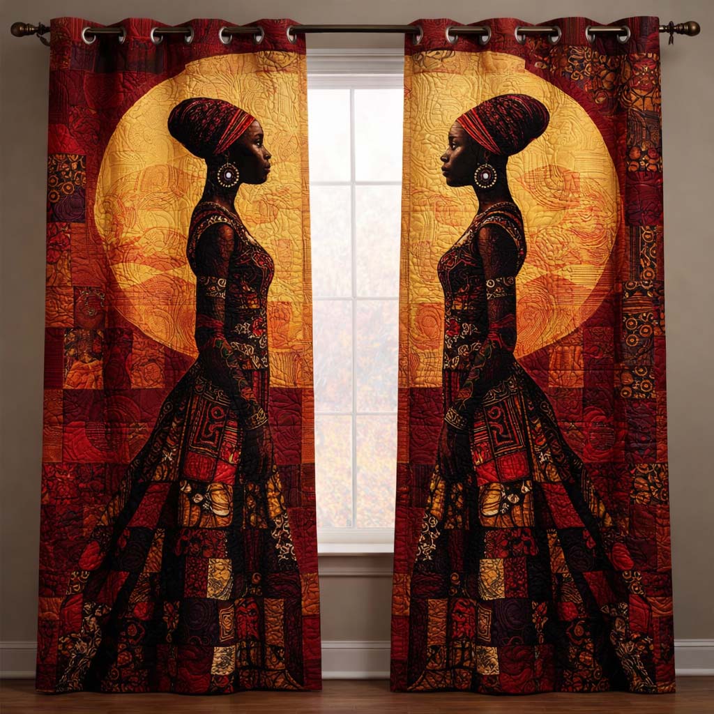 Majestic Beauty Quilted Curtains GFTOQA1466