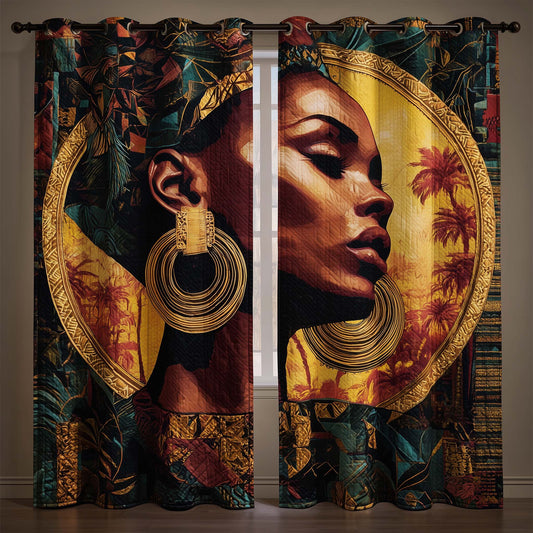 Modern Empress Quilted Curtains GFTOQA1467