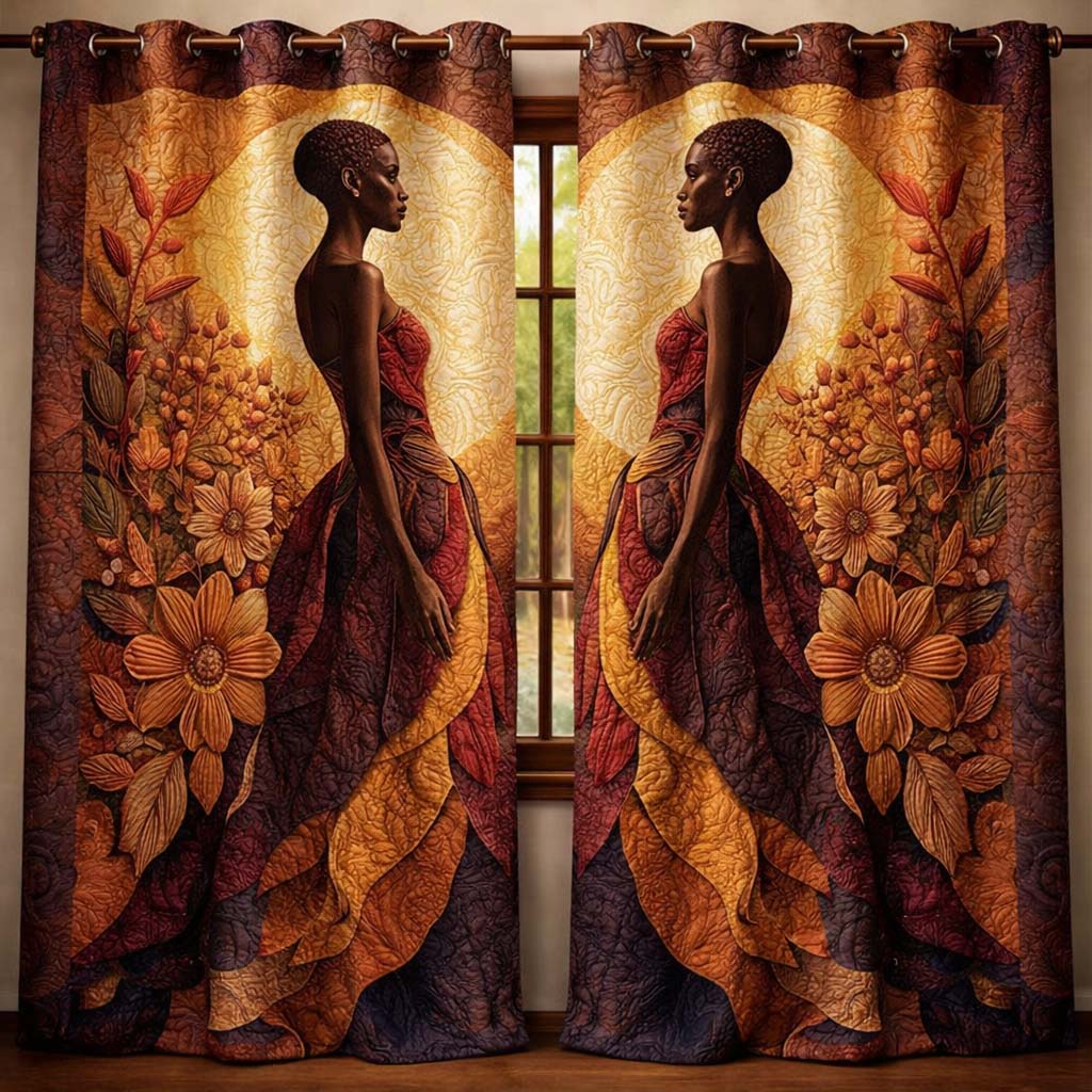 Eternal Beauty Quilted Curtains GFTOQA1470