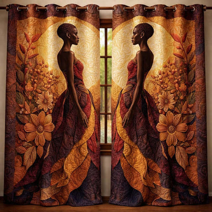 Eternal Beauty Quilted Curtains GFTOQA1470