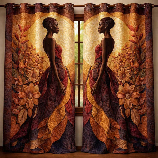 Eternal Beauty Quilted Curtains GFTOQA1470