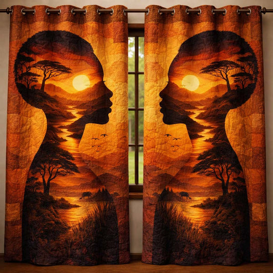 Golden Queen Quilted Curtains GFTOQA1473