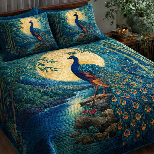 Moonlit Serenity 3-Piece Quilted Bedding Set GFTOQA1541