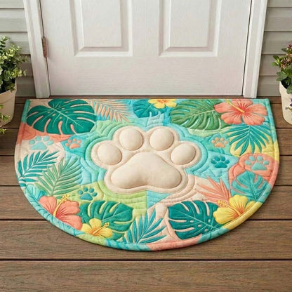 Welcoming Paw Quilted Welcome Mat GFTOQA1682