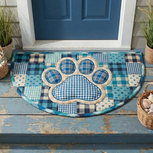 Welcoming Paw Quilted Welcome Mat GFTOQA1685