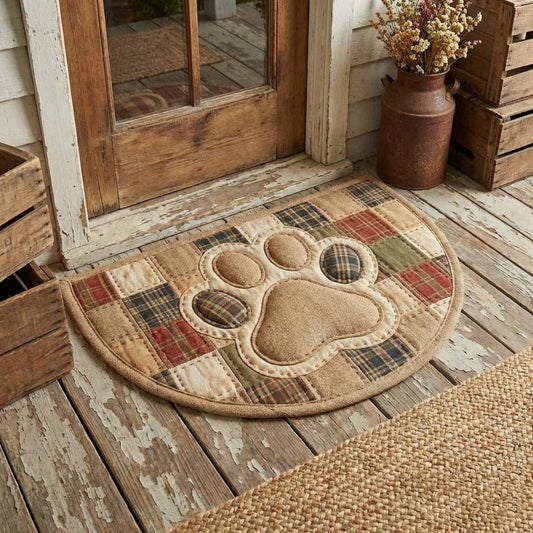 Welcoming Paw Quilted Welcome Mat GFTOQA1686