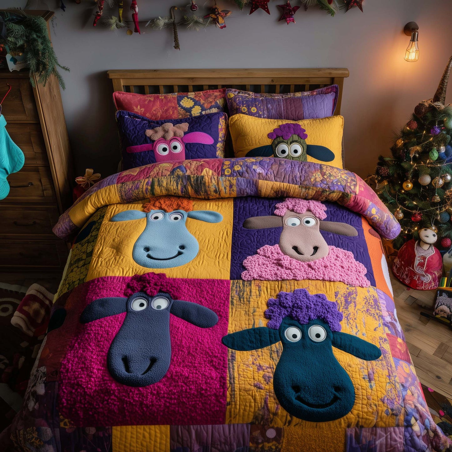 Whimsical Patch Duvet Cover Set GFTOQA179