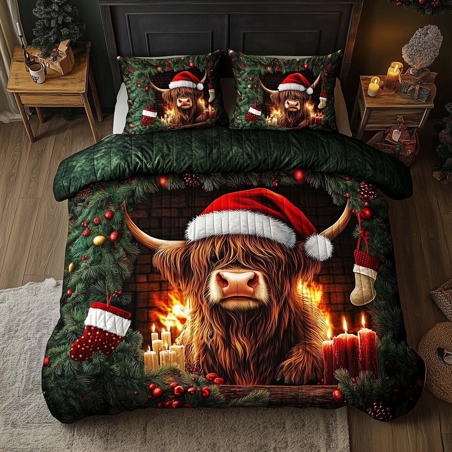 Highland Cow Duvet Cover Set GFTOQA183