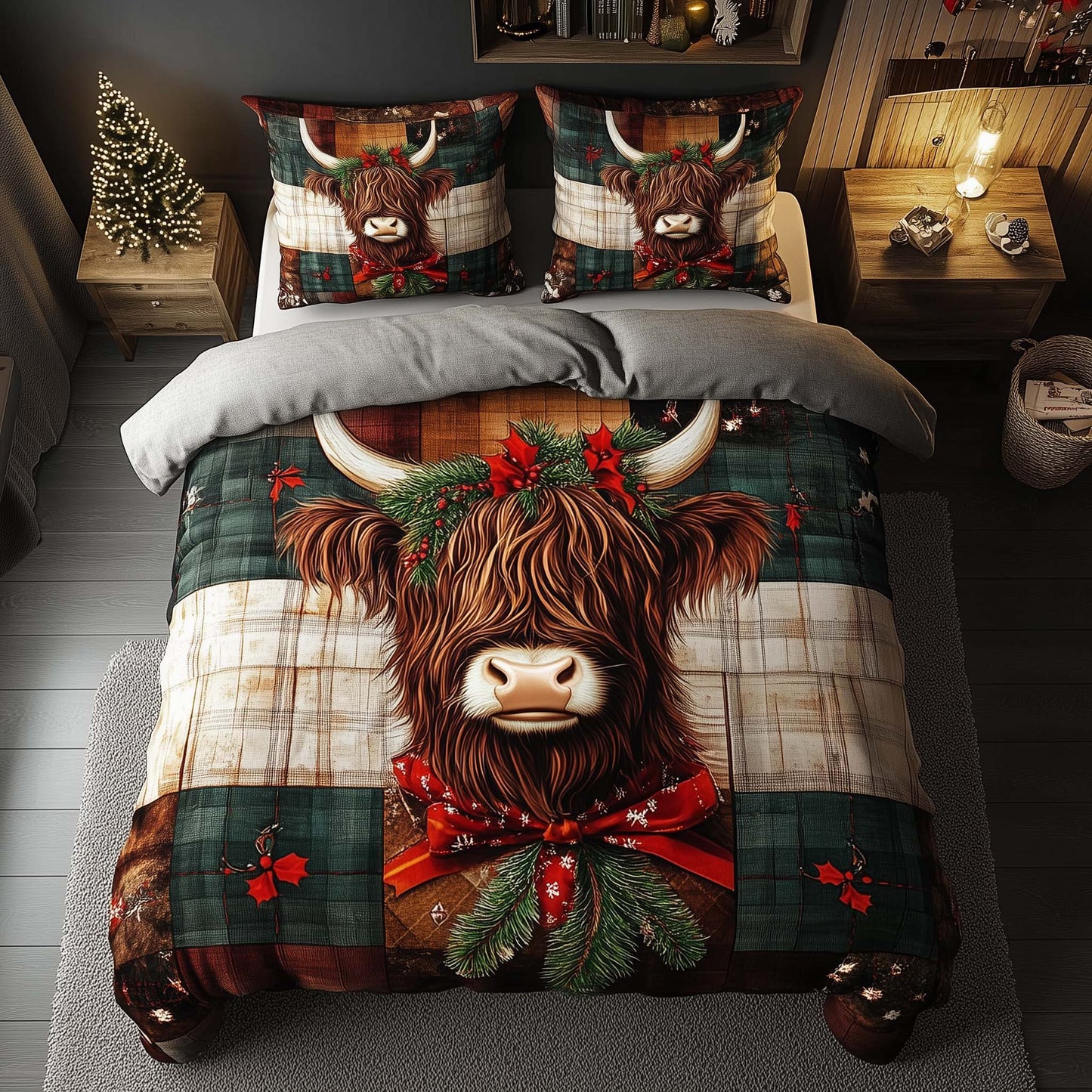 Highland Cow Duvet Cover Set GFTOQA190