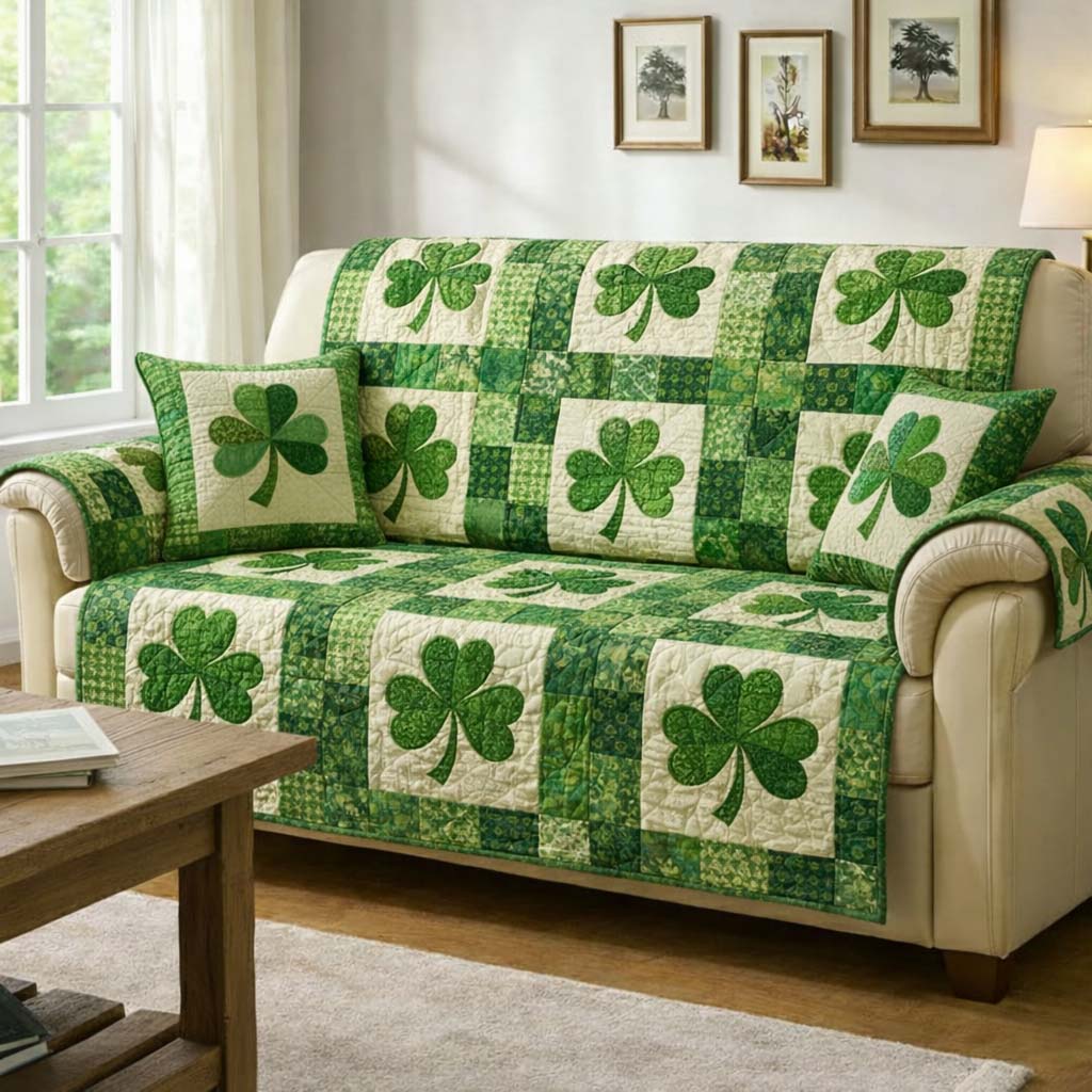 Lucky Charm Quilted Sofa Cover GFTOQA1910