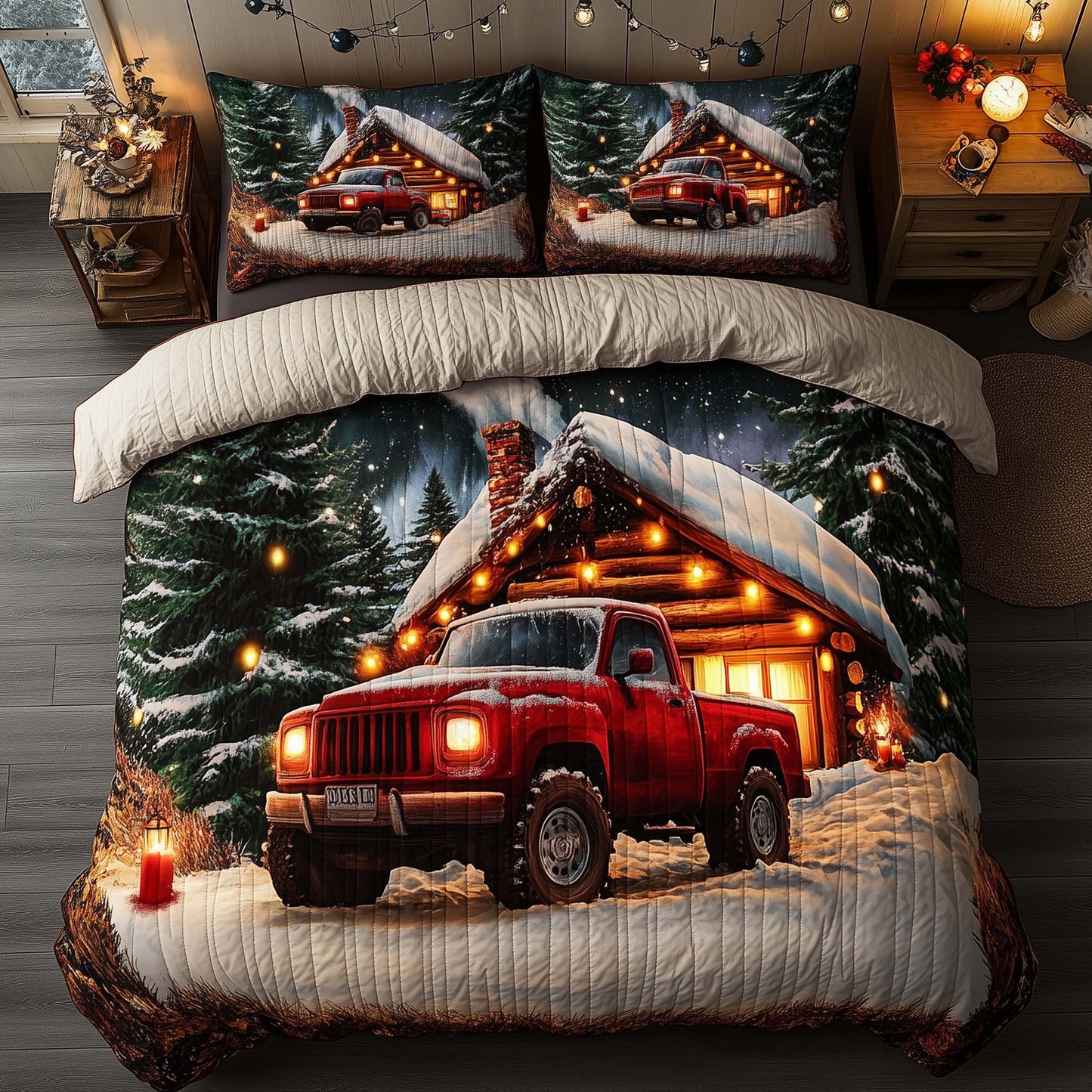 Twilight Cabin Stop Duvet Cover Set GFTOQA196