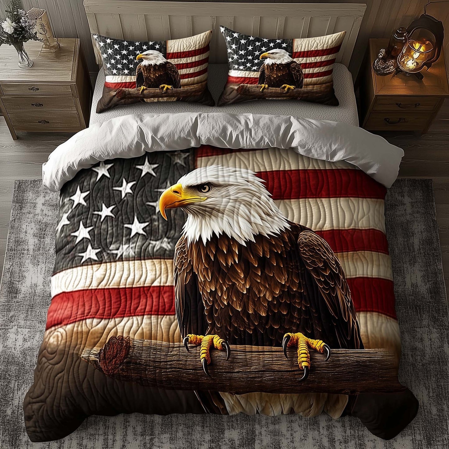 Guardian Of Freedom Duvet Cover Set GFTOQA204
