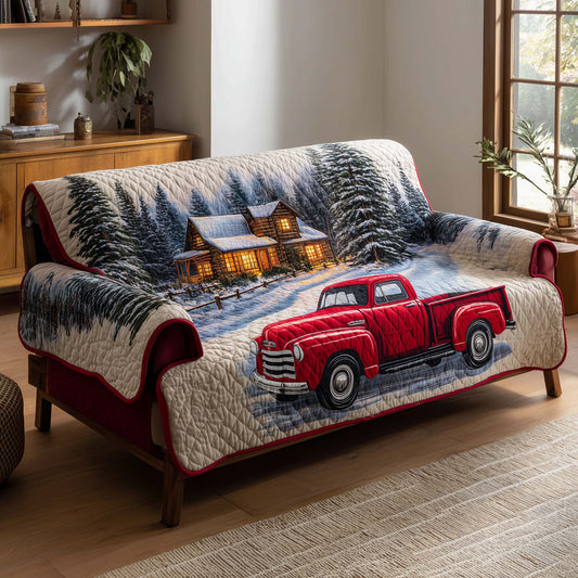 Christmas Homecoming Quilted Sofa Cover GFTOQA212