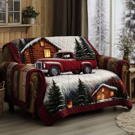 Christmas Homecoming Quilted Sofa Cover GFTOQA213