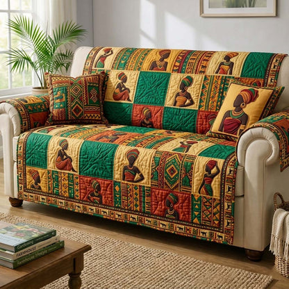 Africa Legacy Quilted Sofa Cover GFTOQA2241