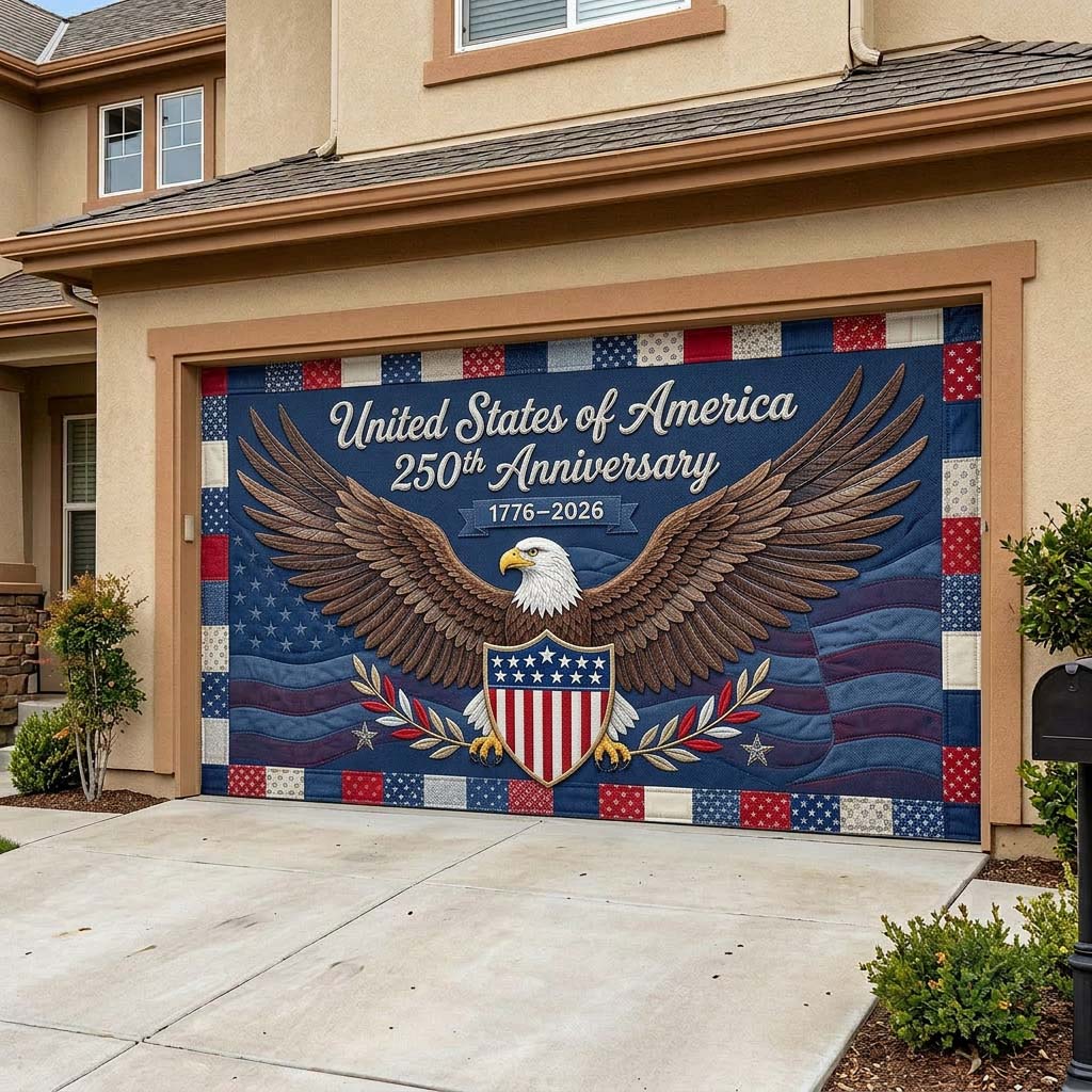 America 250th Anniversary Garage Door Banner GFTOQA2308