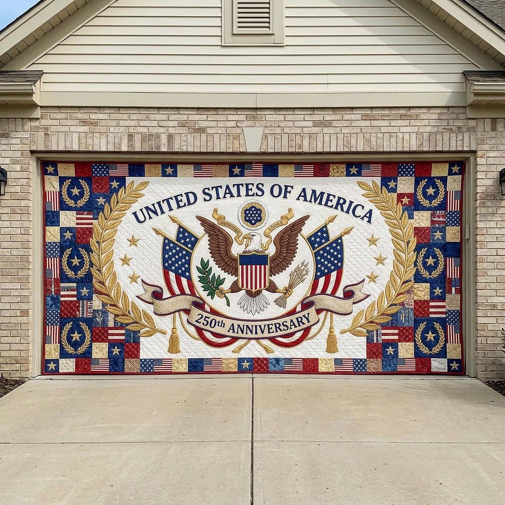 America 250th Anniversary Garage Door Banner GFTOQA2309