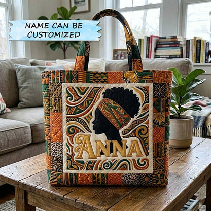 Melanin Pride Quilted Tote Bag QTCUZ GFTOQA2369