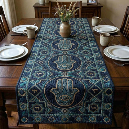 Jewish Hamsa Quilted Table Runner GFTOQA2458