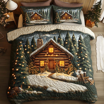 Winter Cabin Duvet Cover Set GFTOQA274