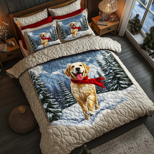 Golden Embrace Duvet Cover Set GFTOQA287