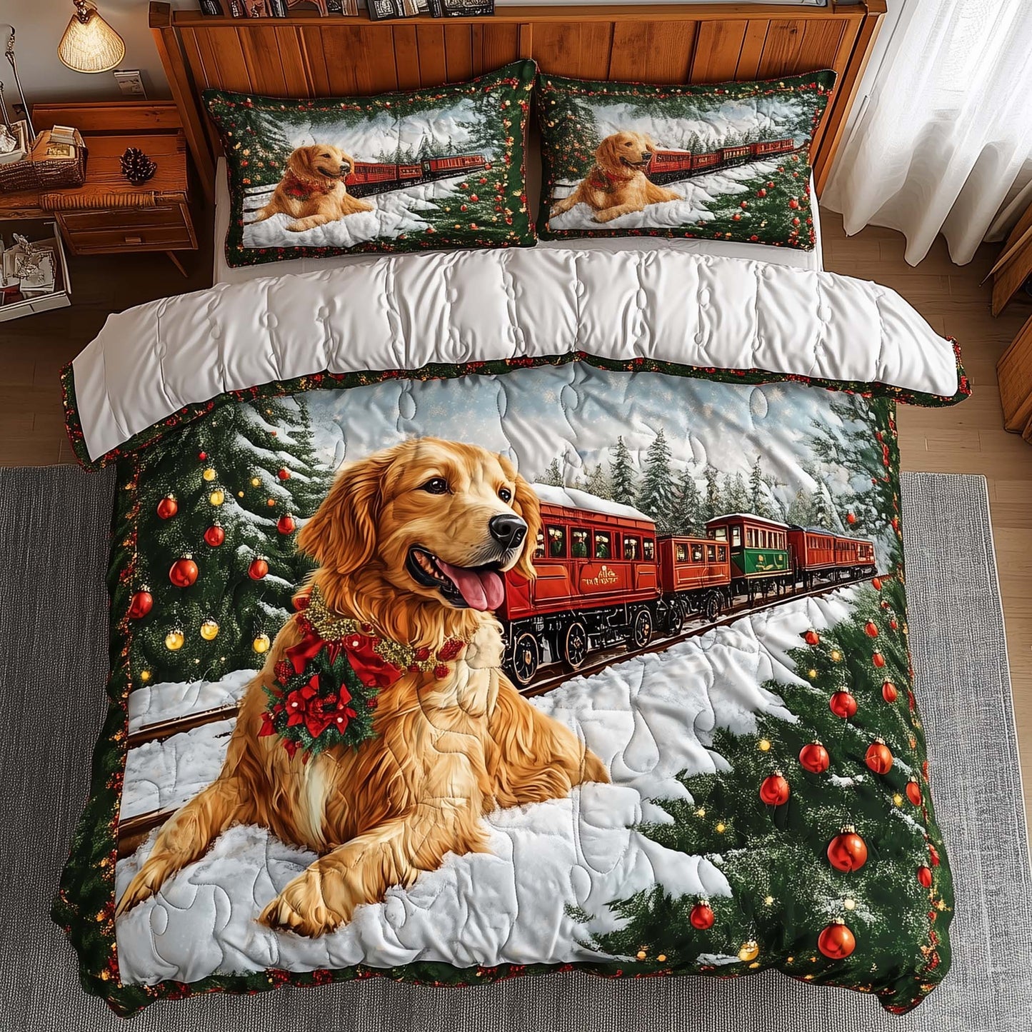 Holiday Golden Duvet Cover Set GFTOQA290