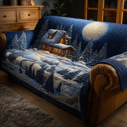 Winter Cabin Quilted Sofa Cover GFTOQA343