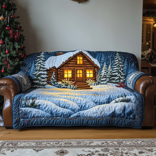 Winter Cabin Quilted Sofa Cover GFTOQA344