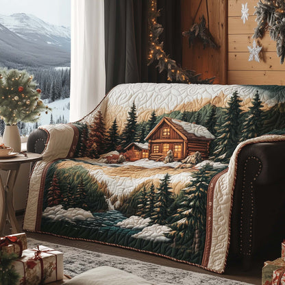 Winter Cabin Quilted Sofa Cover GFTOQA346