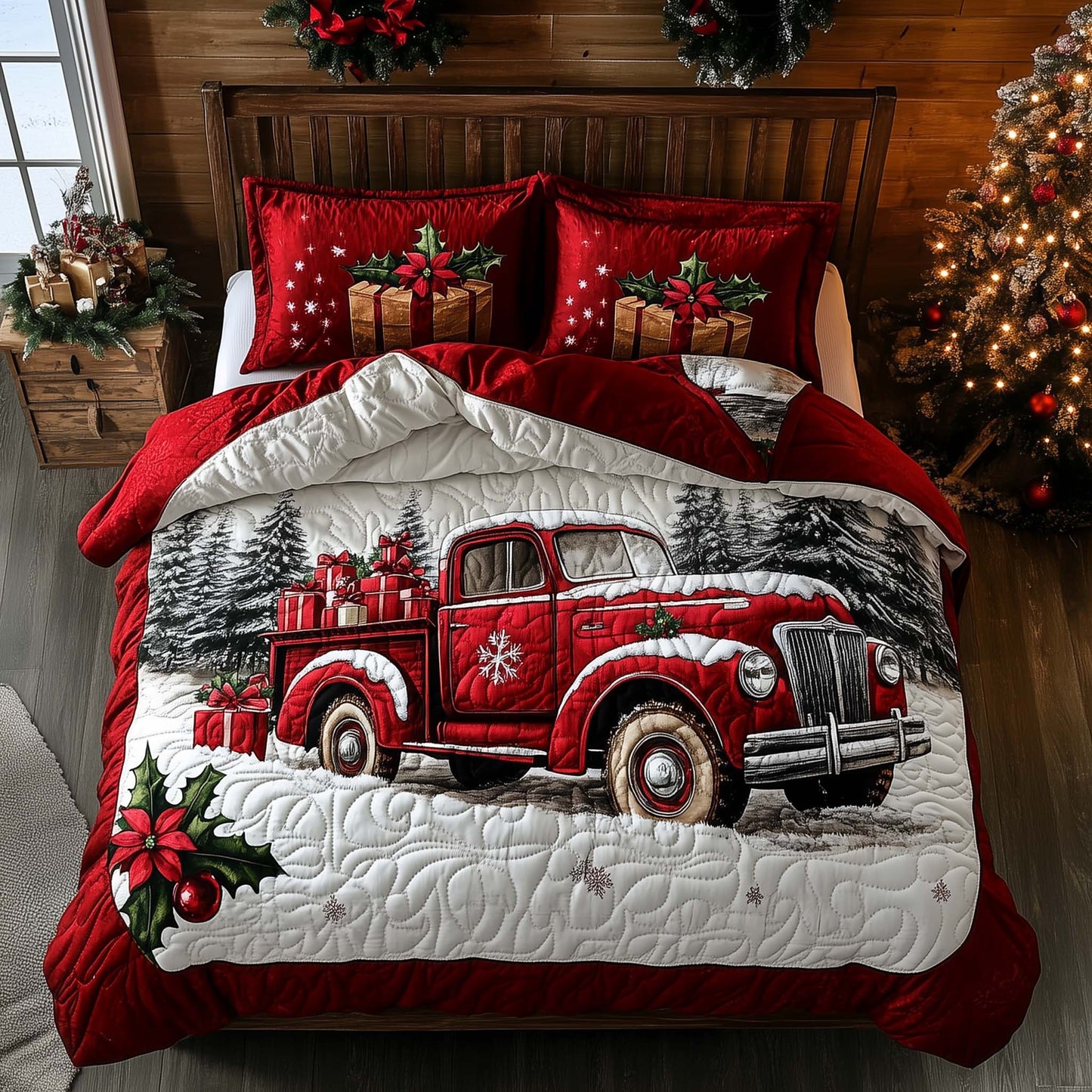 Christmas Truck Duvet Cover Set GFTOQA352