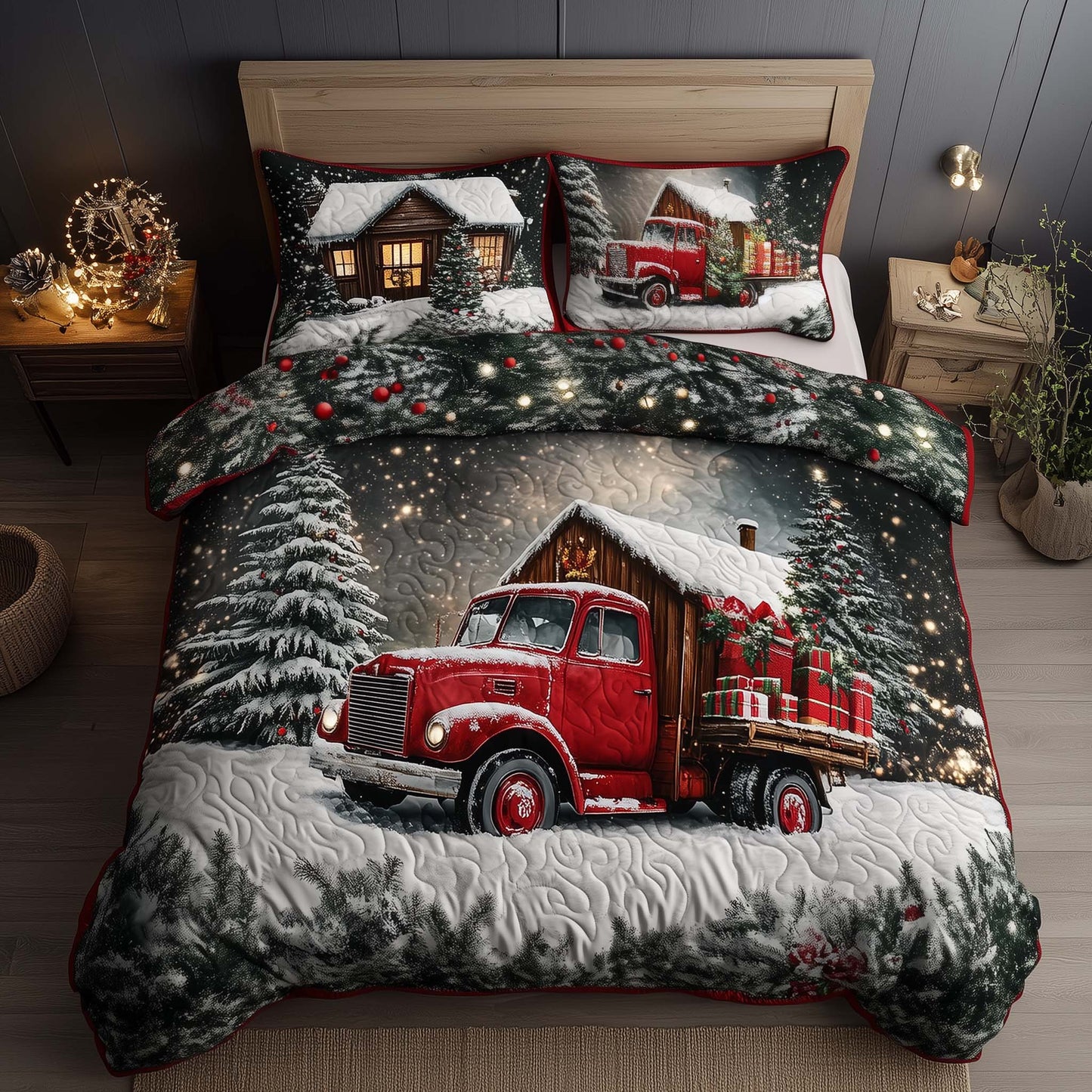 Christmas Truck Duvet Cover Set GFTOQA353