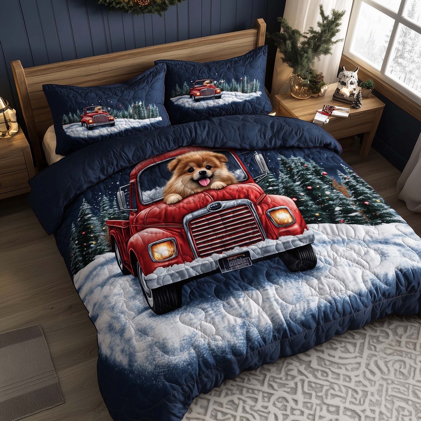 Adorable Pomeranian Duvet Cover Set GFTOQA359