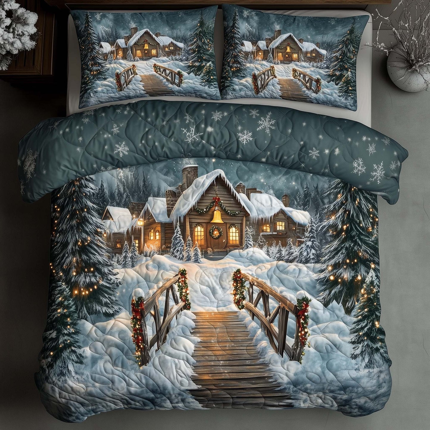Christmas Village Duvet Cover Set GFTOQA365