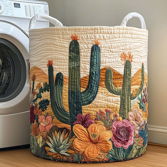 Golden Dunes Quilted Laundry Basket GFTOQA534