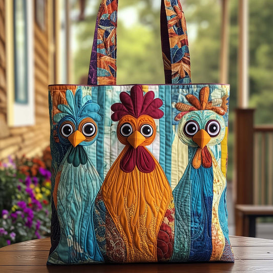 Funky Trio Quilted Tote Bag GFTOQA577