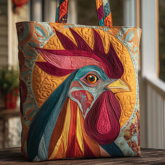 Rooster Spirit Quilted Tote Bag GFTOQA578