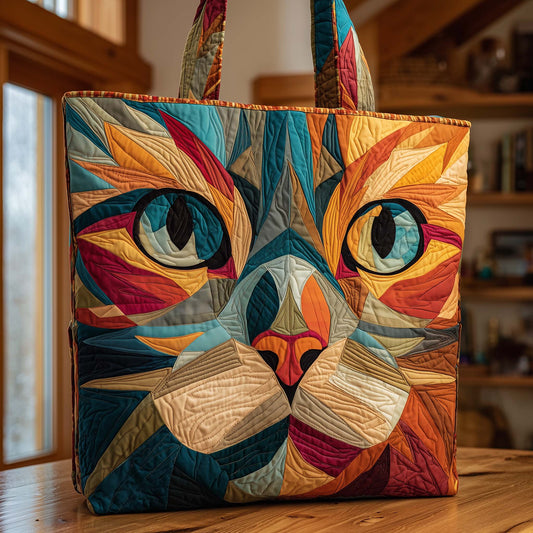 Funky Barn Cat Quilted Tote Bag GFTOQA583