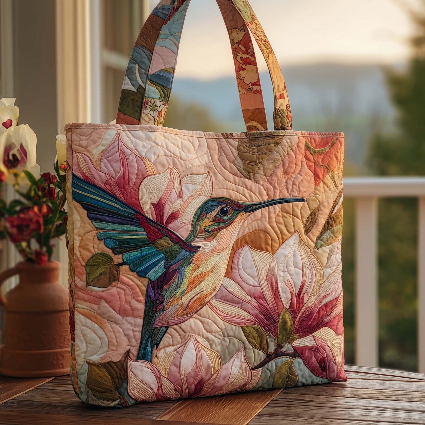 Magnolia Dawn Quilted Tote Bag GFTOQA584