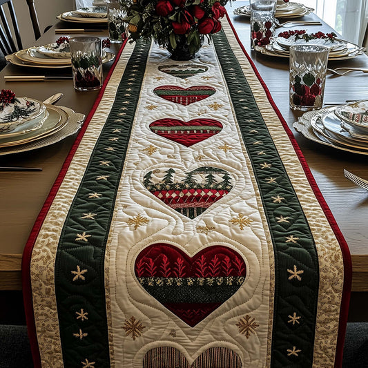 Holiday Patchwork Quilted Table Runner GFTOQA716